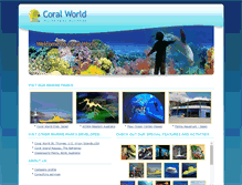 Tablet Screenshot of coralworld.com